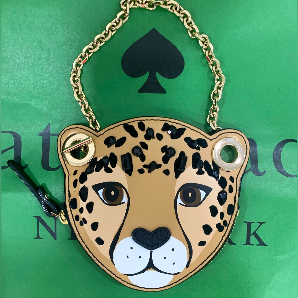Kate Spade ♠️ Run Wild Leopard Coin Purse